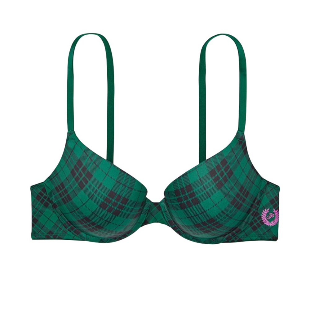 Wear Everywhere Push Up In A Beautiful Garnet Green Plaid